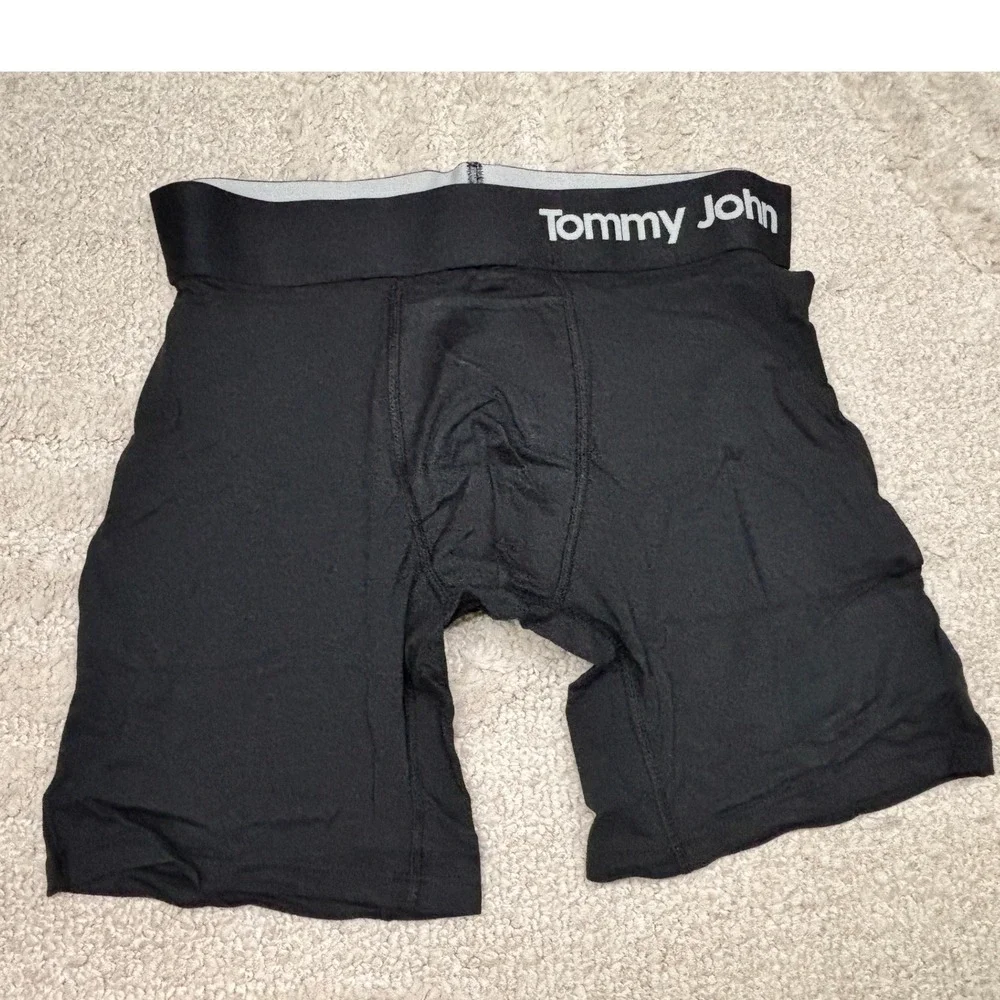 Tommy John‎ Boxer Brief Men Small Black Navy Cool Cotton 2 Pack 6